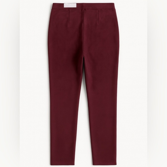 NWT Chico’s Faux Suede Jeggings Deep Merlot Burgundy Pull-On Pants Size 1 (US 8) - Picture 2 of 6